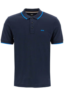  Boss "contrast trim parlay polo shirt