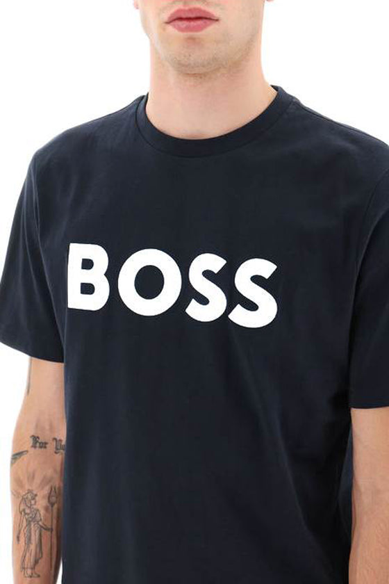 Boss tiburt 354 logo print t-shirt