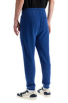 Boss regular fit high-waisted blue cotton pants