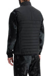 Boss black high collar quilted gilet regular fit