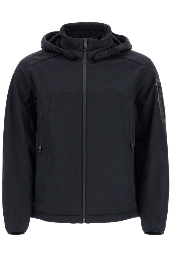 Boss black adjustable hooded coat