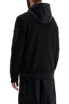 Boss men's black hoodie with zip