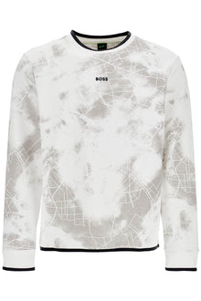  Boss white high neck sweatshirt for men