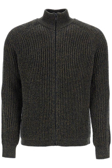  Boss regular fit green high neck sweater in wool and polyacrylic