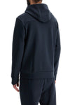 Boss dark blue hooded zip sweatshirt with long sleeves