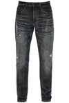 Boss regular taper jeans mid rise charcoal cotton elastane