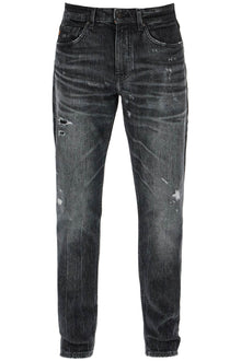  Boss regular taper jeans mid rise charcoal cotton elastane