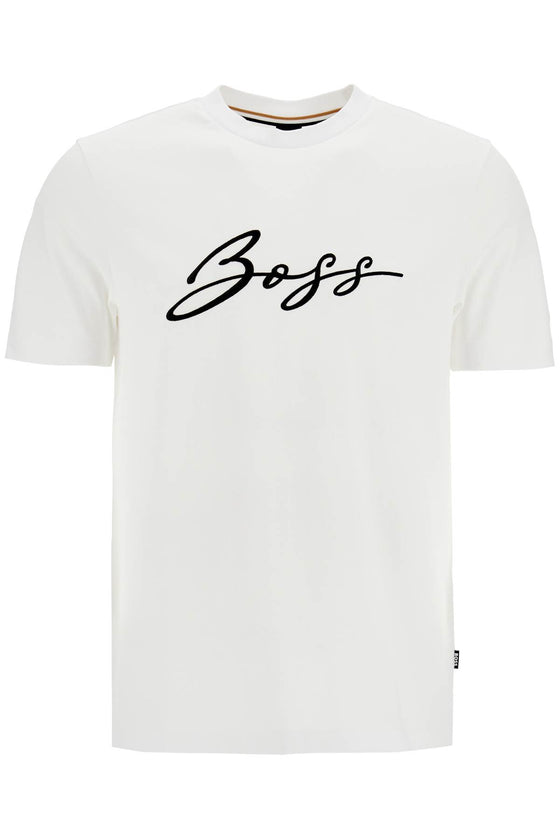 Boss embroidered t-shirt