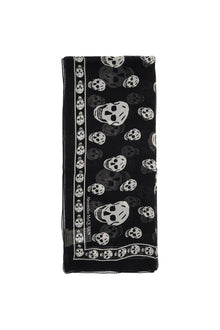  Alexander Mcqueen silk skull scarf