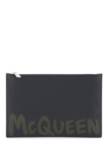  Alexander Mcqueen graffiti flat pouch