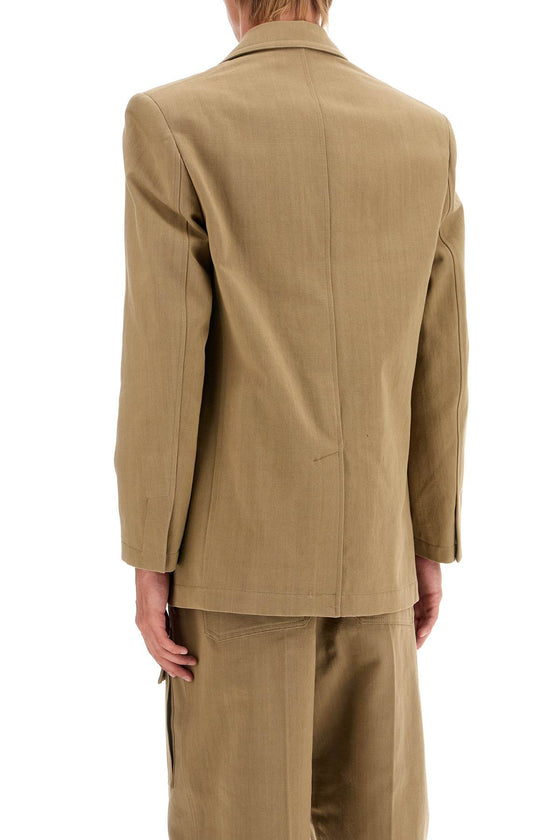 Valentino Garavani single-breasted canvas jacket