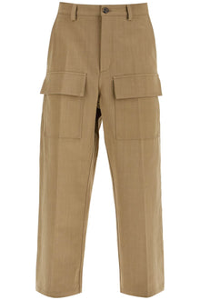  Valentino Garavani cargo canvas pants in italian style