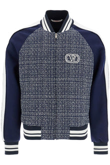  Valentino Garavani tweed bomber jacket for