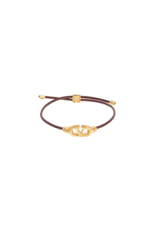  Valentino Garavani leather vlogo bracelet 'the bold