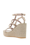 Valentino Garavani rockstud wedge sand