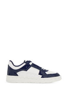  Valentino Garavani patent leather freedots low-top sneakers