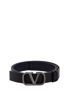  Valentino Garavani reversible vlogo signature belt