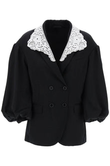  Simone Rocha "oversized blazer with lace