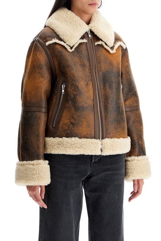 Stand Studio lessie faux shearling jacket