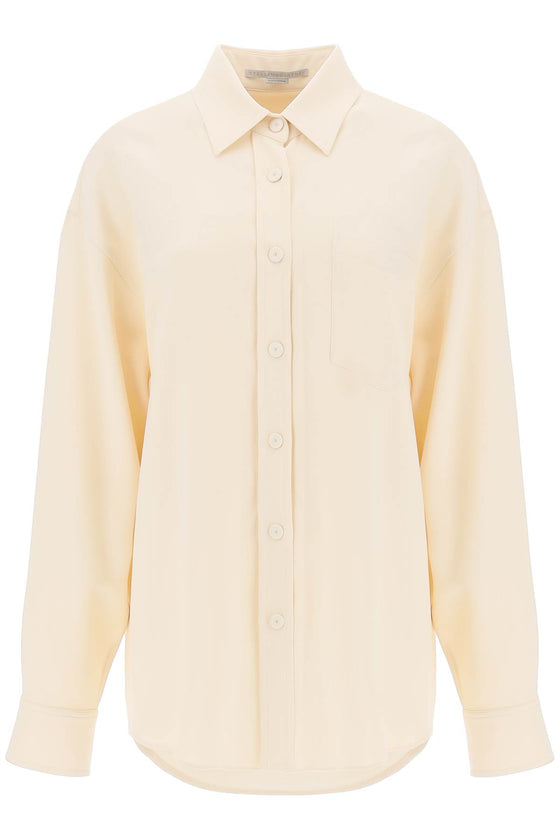 Stella McCartney oversized shirt in crepe jersey