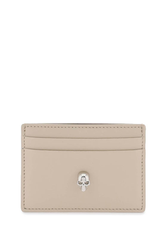 Alexander Mcqueen saffiano leather skull card holder