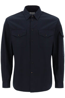  Alexander Mcqueen shirt with logo band on the sleeve