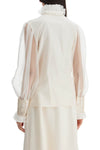 Valentino Garavani silk blouse with ruffles