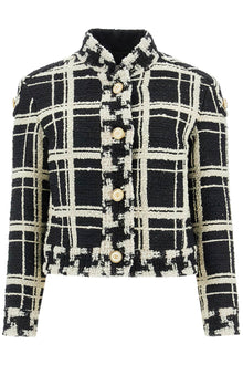  Valentino Garavani "macro check tweed jacket for