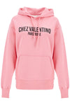 Valentino Garavani pink cotton hoodie with kangaroo pocket