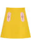 Valentino Garavani wool and silk mini skirt