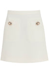 Valentino Garavani short crepe couture skirt