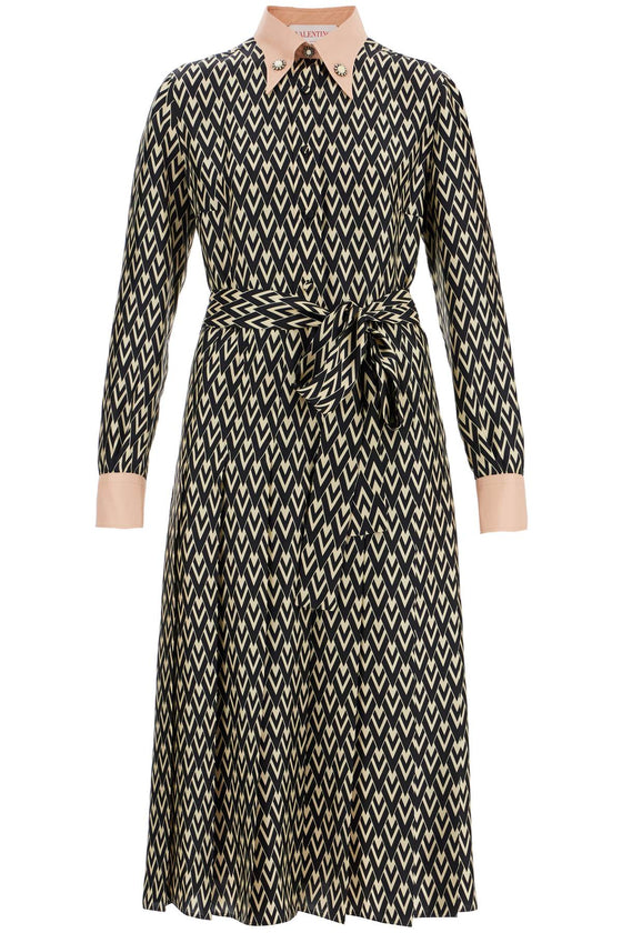 Valentino Garavani este\n\nmidi twill dress with all the