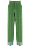 Valentino Garavani velvet pants with jacquard border