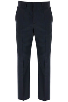  Valentino Garavani dark blue wool elegant pants regular fit with pleats