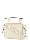 Valentino Garavani ivory quilted leather crossbody bag with studs