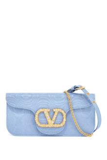  Valentino Garavani locò clutch in moire fabric