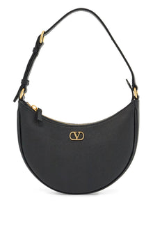  Valentino Garavani borsa hobo mini in pelle nera con tracolla regolabile