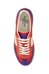 Valentino Garavani purple women's sneakers in polyester and suede