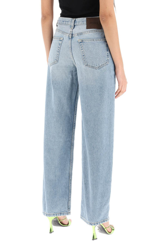 Interior remy wide leg jeans