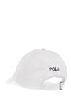 Polo Ralph Lauren white cotton baseball cap with navy embroidered logo