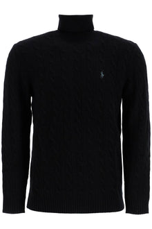  Polo Ralph Lauren cable-knit wool and cashmere turt