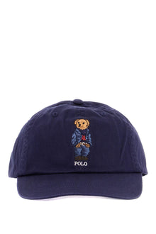  Polo Ralph Lauren navy blue cotton hat with bear embroidery