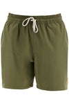 Polo Ralph Lauren olive green swim trunks in recycled polyester with embroidered logo