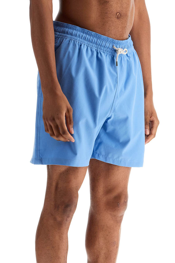 Polo Ralph Lauren blue recycled polyester swim trunks with embroidered logo