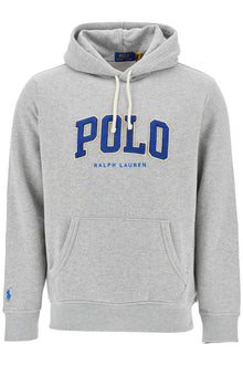  Polo Ralph Lauren men's gray cotton zip hoodie with polo logo