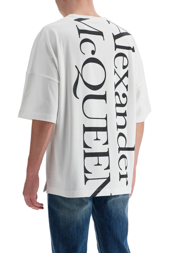 Alexander Mcqueen oversized logo t