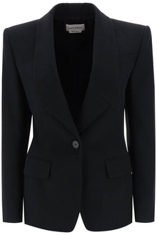  Alexander Mcqueen upside-down lapel jacket