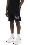 Alexander Mcqueen warped logo sweat shorts