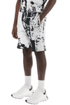 Alexander Mcqueen fold print sweat shorts