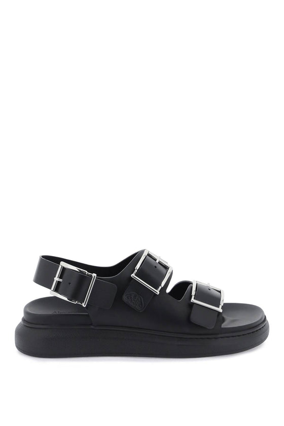 Alexander Mcqueen leather sandals with maxi buckles